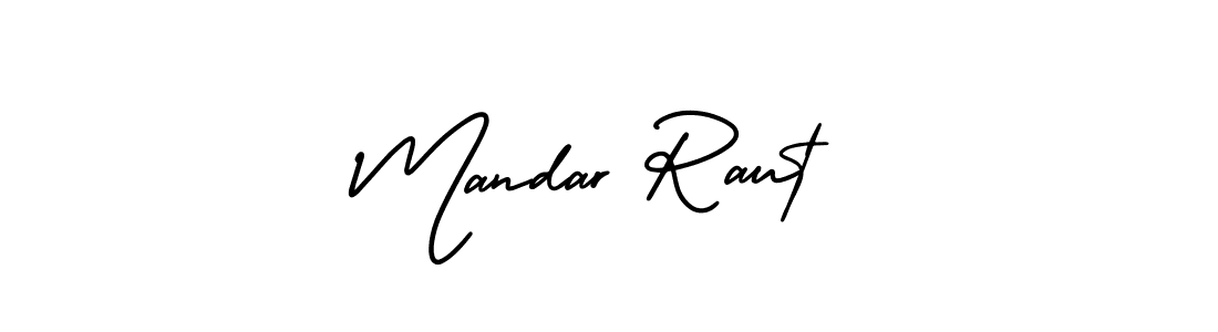This is the best signature style for the Mandar Raut name. Also you like these signature font (AmerikaSignatureDemo-Regular). Mix name signature. Mandar Raut signature style 3 images and pictures png