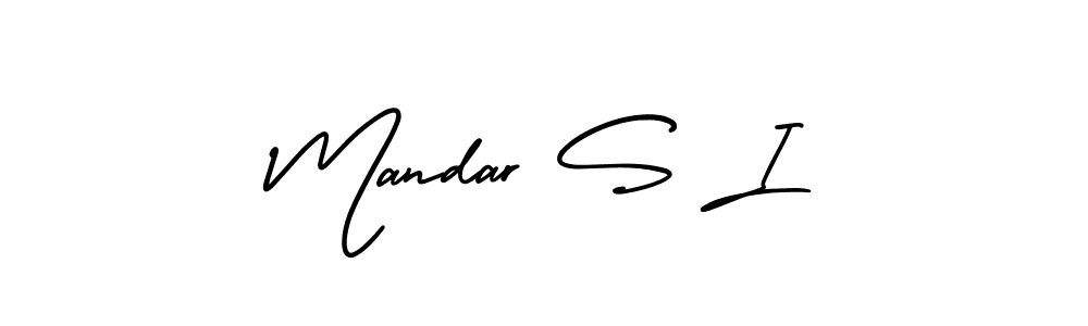 AmerikaSignatureDemo-Regular is a professional signature style that is perfect for those who want to add a touch of class to their signature. It is also a great choice for those who want to make their signature more unique. Get Mandar S I name to fancy signature for free. Mandar S I signature style 3 images and pictures png