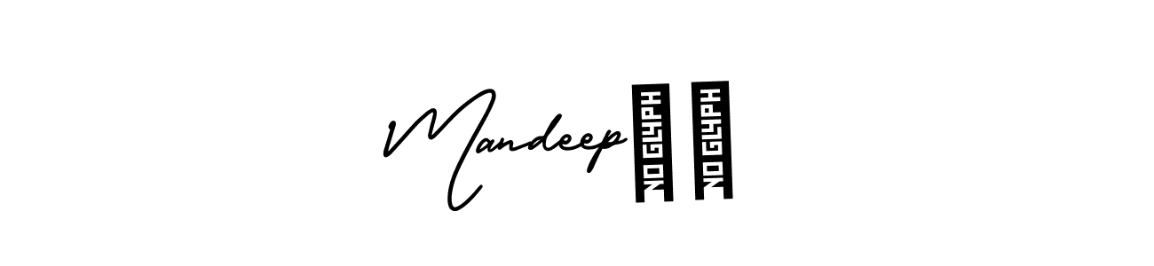 This is the best signature style for the Mandeep❤️ name. Also you like these signature font (AmerikaSignatureDemo-Regular). Mix name signature. Mandeep❤️ signature style 3 images and pictures png