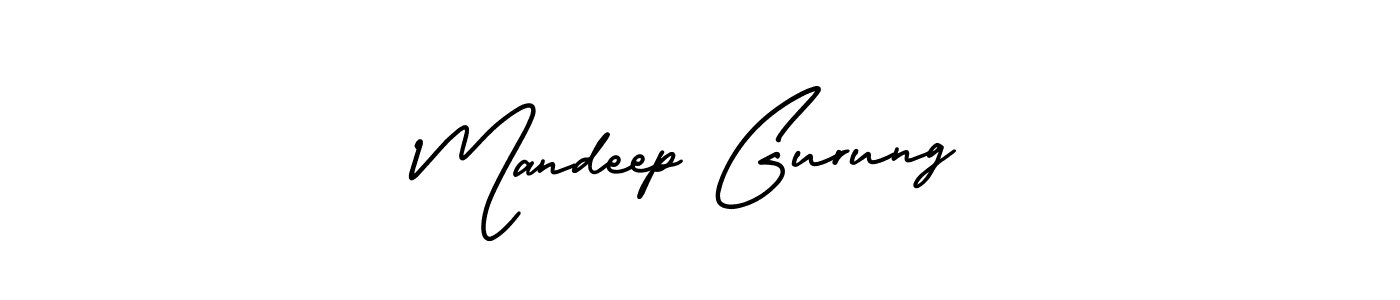 Make a beautiful signature design for name Mandeep Gurung. Use this online signature maker to create a handwritten signature for free. Mandeep Gurung signature style 3 images and pictures png