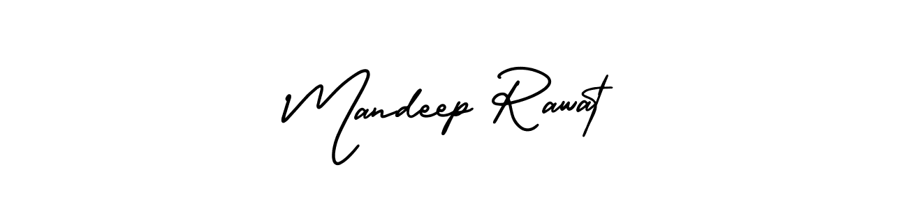 The best way (AmerikaSignatureDemo-Regular) to make a short signature is to pick only two or three words in your name. The name Mandeep Rawat include a total of six letters. For converting this name. Mandeep Rawat signature style 3 images and pictures png