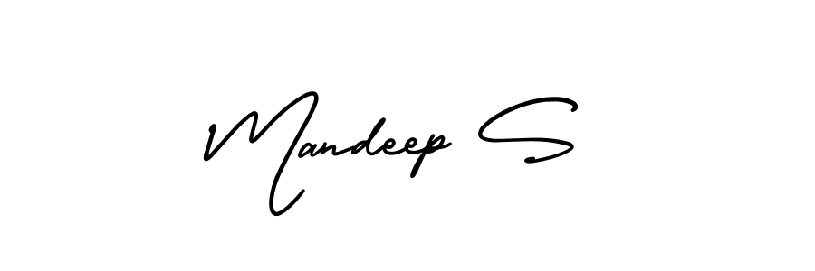 Also we have Mandeep S name is the best signature style. Create professional handwritten signature collection using AmerikaSignatureDemo-Regular autograph style. Mandeep S signature style 3 images and pictures png