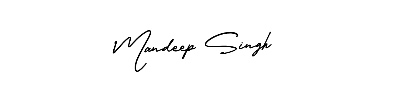 You should practise on your own different ways (AmerikaSignatureDemo-Regular) to write your name (Mandeep Singh) in signature. don't let someone else do it for you. Mandeep Singh signature style 3 images and pictures png