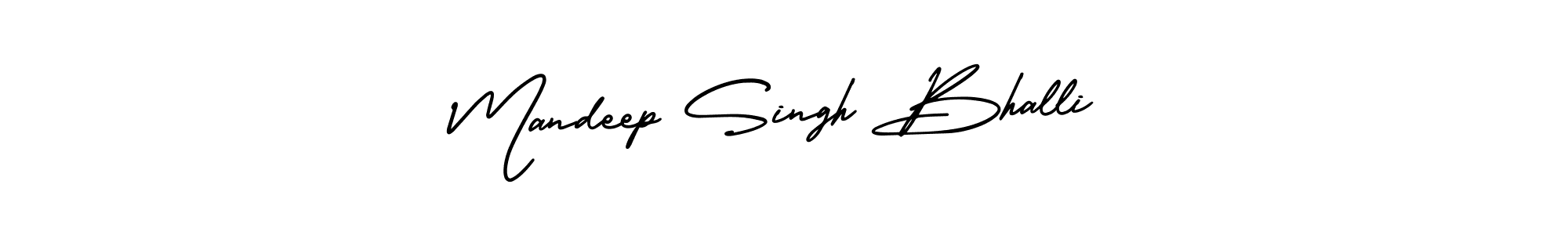 Make a beautiful signature design for name Mandeep Singh Bhalli. With this signature (AmerikaSignatureDemo-Regular) style, you can create a handwritten signature for free. Mandeep Singh Bhalli signature style 3 images and pictures png