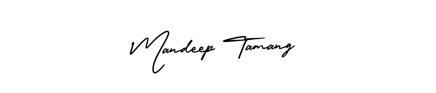 Make a short Mandeep Tamang signature style. Manage your documents anywhere anytime using AmerikaSignatureDemo-Regular. Create and add eSignatures, submit forms, share and send files easily. Mandeep Tamang signature style 3 images and pictures png