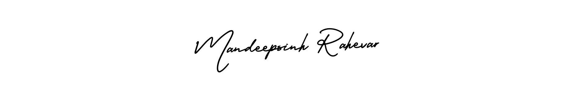 It looks lik you need a new signature style for name Mandeepsinh Rahevar. Design unique handwritten (AmerikaSignatureDemo-Regular) signature with our free signature maker in just a few clicks. Mandeepsinh Rahevar signature style 3 images and pictures png