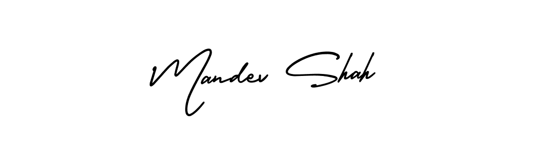 Create a beautiful signature design for name Mandev Shah. With this signature (AmerikaSignatureDemo-Regular) fonts, you can make a handwritten signature for free. Mandev Shah signature style 3 images and pictures png