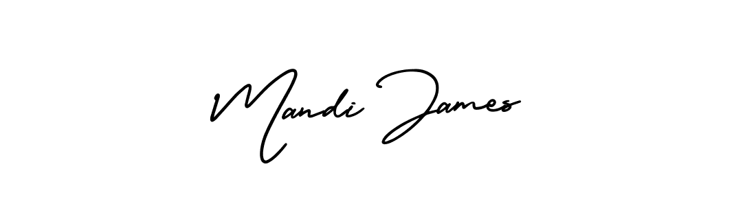 Create a beautiful signature design for name Mandi James. With this signature (AmerikaSignatureDemo-Regular) fonts, you can make a handwritten signature for free. Mandi James signature style 3 images and pictures png