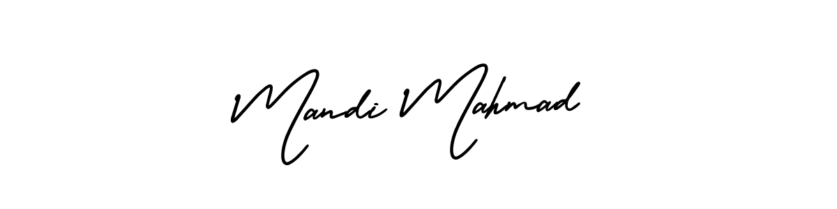 Mandi Mahmad stylish signature style. Best Handwritten Sign (AmerikaSignatureDemo-Regular) for my name. Handwritten Signature Collection Ideas for my name Mandi Mahmad. Mandi Mahmad signature style 3 images and pictures png