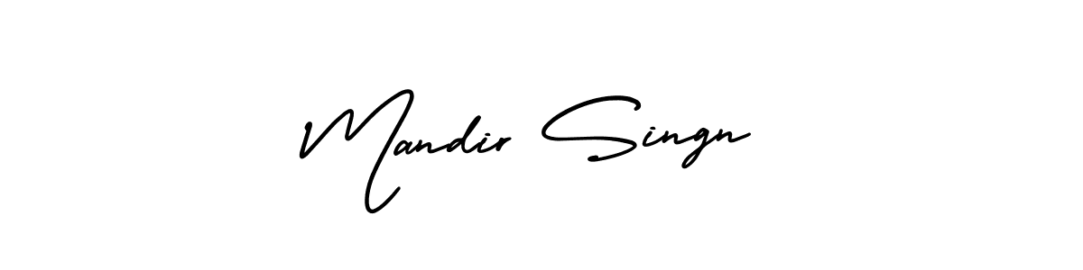 How to make Mandir Singn signature? AmerikaSignatureDemo-Regular is a professional autograph style. Create handwritten signature for Mandir Singn name. Mandir Singn signature style 3 images and pictures png