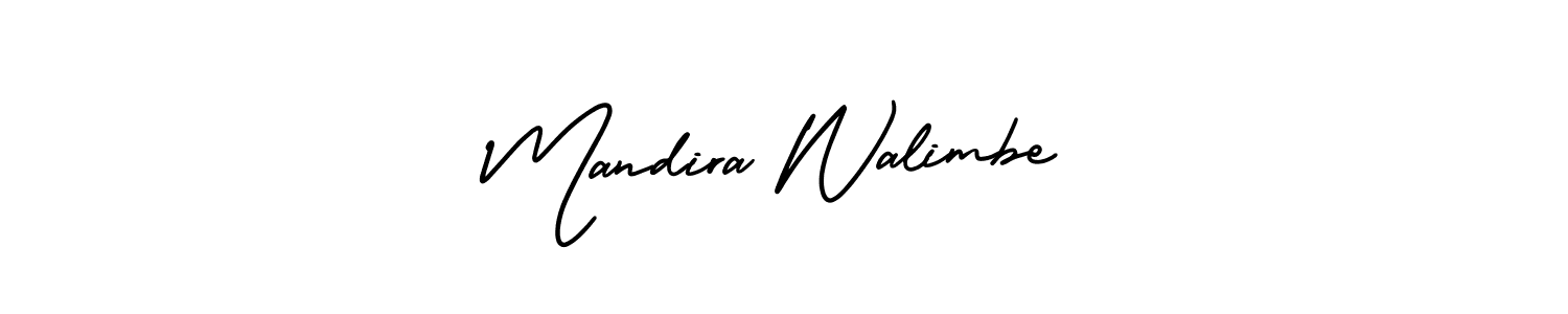 Create a beautiful signature design for name Mandira Walimbe. With this signature (AmerikaSignatureDemo-Regular) fonts, you can make a handwritten signature for free. Mandira Walimbe signature style 3 images and pictures png