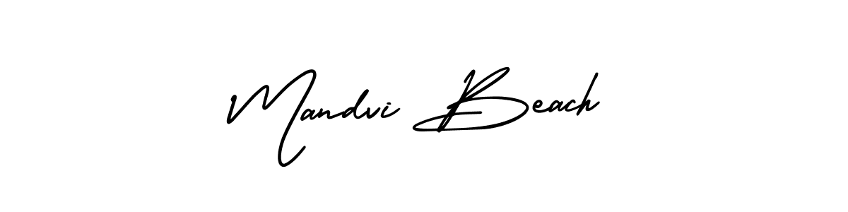 Design your own signature with our free online signature maker. With this signature software, you can create a handwritten (AmerikaSignatureDemo-Regular) signature for name Mandvi Beach. Mandvi Beach signature style 3 images and pictures png