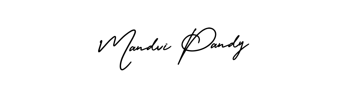 Make a beautiful signature design for name Mandvi Pandy. Use this online signature maker to create a handwritten signature for free. Mandvi Pandy signature style 3 images and pictures png