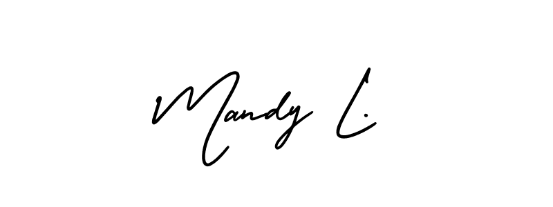 Once you've used our free online signature maker to create your best signature AmerikaSignatureDemo-Regular style, it's time to enjoy all of the benefits that Mandy L. name signing documents. Mandy L. signature style 3 images and pictures png