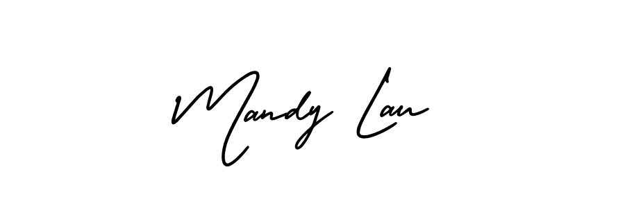 Create a beautiful signature design for name Mandy Lau. With this signature (AmerikaSignatureDemo-Regular) fonts, you can make a handwritten signature for free. Mandy Lau signature style 3 images and pictures png