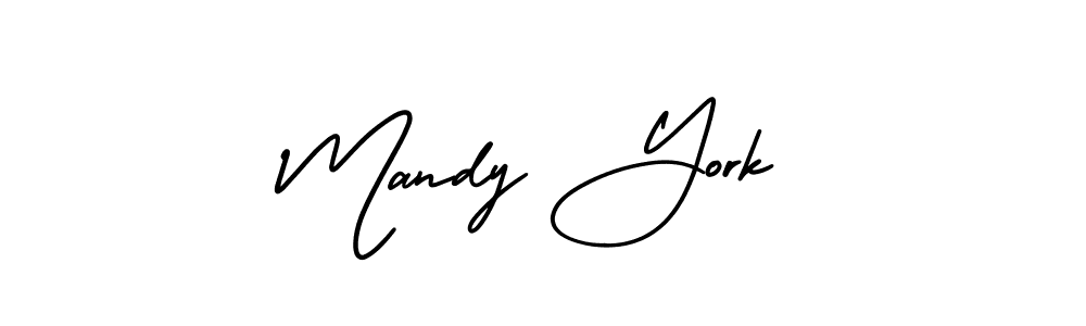 Use a signature maker to create a handwritten signature online. With this signature software, you can design (AmerikaSignatureDemo-Regular) your own signature for name Mandy York. Mandy York signature style 3 images and pictures png