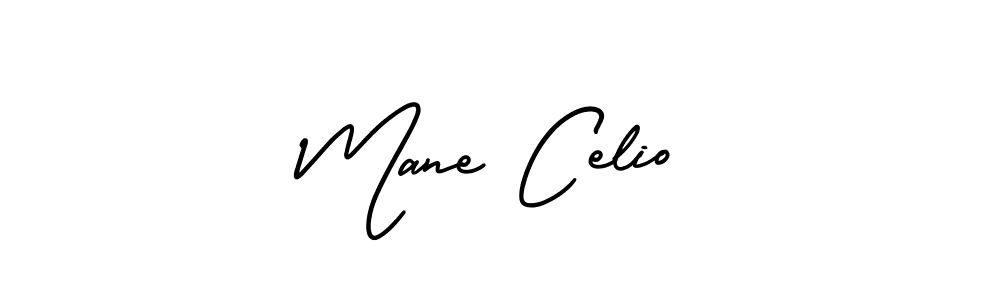 Design your own signature with our free online signature maker. With this signature software, you can create a handwritten (AmerikaSignatureDemo-Regular) signature for name Mane Celio. Mane Celio signature style 3 images and pictures png