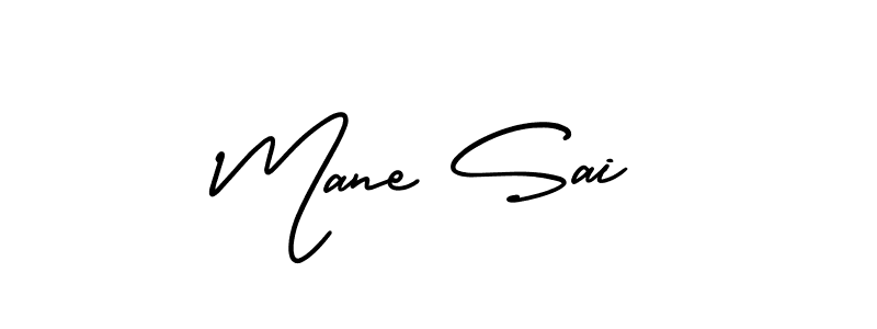 Similarly AmerikaSignatureDemo-Regular is the best handwritten signature design. Signature creator online .You can use it as an online autograph creator for name Mane Sai. Mane Sai signature style 3 images and pictures png