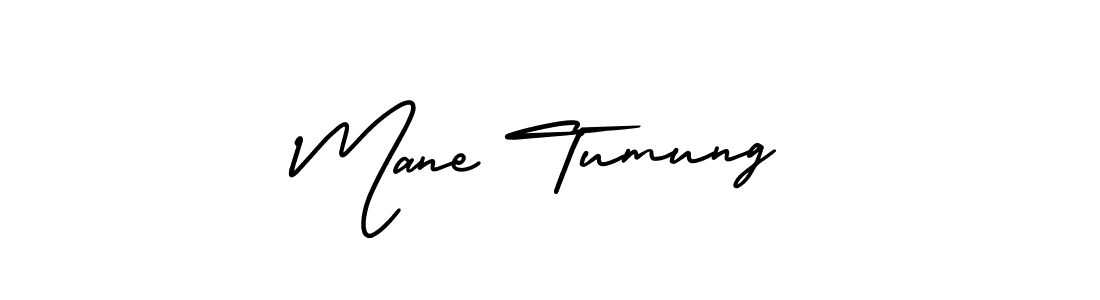 Design your own signature with our free online signature maker. With this signature software, you can create a handwritten (AmerikaSignatureDemo-Regular) signature for name Mane Tumung. Mane Tumung signature style 3 images and pictures png