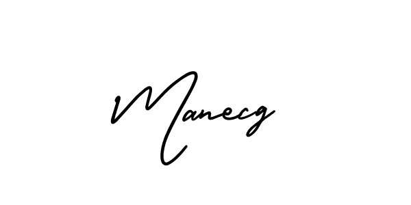 Make a beautiful signature design for name Manecg. With this signature (AmerikaSignatureDemo-Regular) style, you can create a handwritten signature for free. Manecg signature style 3 images and pictures png
