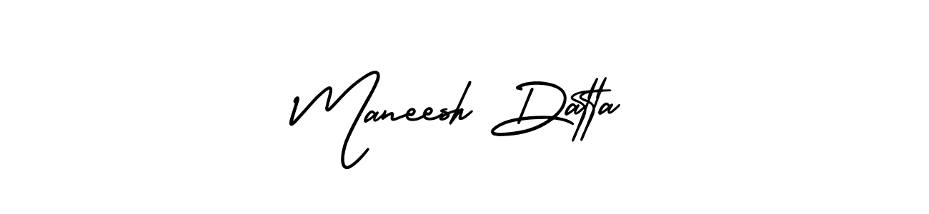 Maneesh Datta stylish signature style. Best Handwritten Sign (AmerikaSignatureDemo-Regular) for my name. Handwritten Signature Collection Ideas for my name Maneesh Datta. Maneesh Datta signature style 3 images and pictures png