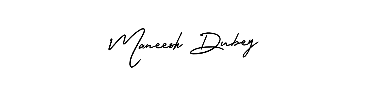 Maneesh Dubey stylish signature style. Best Handwritten Sign (AmerikaSignatureDemo-Regular) for my name. Handwritten Signature Collection Ideas for my name Maneesh Dubey. Maneesh Dubey signature style 3 images and pictures png