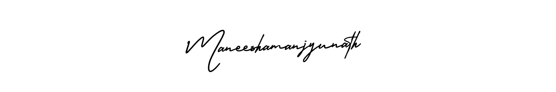 Make a beautiful signature design for name Maneeshamanjyunath. Use this online signature maker to create a handwritten signature for free. Maneeshamanjyunath signature style 3 images and pictures png