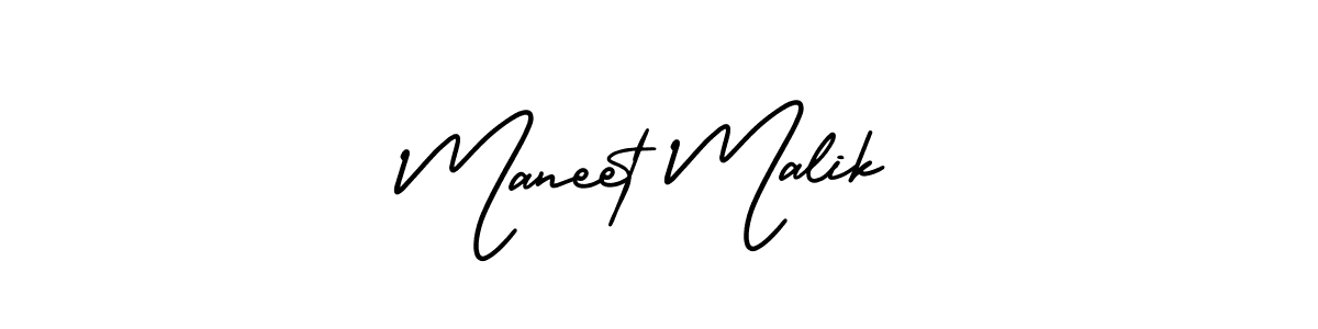 How to make Maneet Malik signature? AmerikaSignatureDemo-Regular is a professional autograph style. Create handwritten signature for Maneet Malik name. Maneet Malik signature style 3 images and pictures png