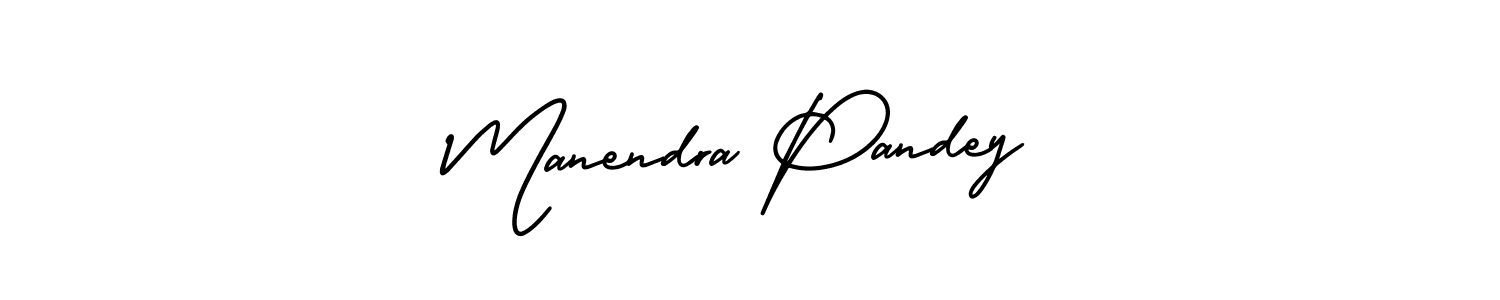 if you are searching for the best signature style for your name Manendra Pandey. so please give up your signature search. here we have designed multiple signature styles  using AmerikaSignatureDemo-Regular. Manendra Pandey signature style 3 images and pictures png