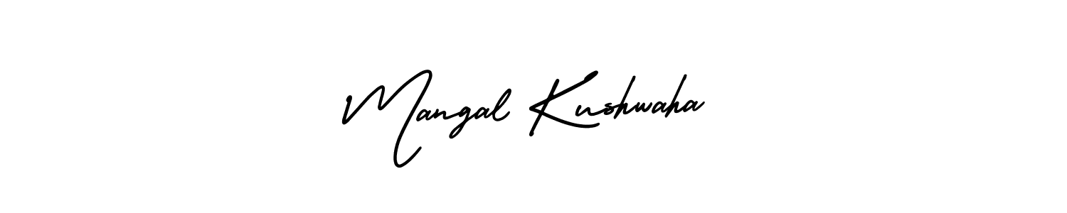 Design your own signature with our free online signature maker. With this signature software, you can create a handwritten (AmerikaSignatureDemo-Regular) signature for name Mangal Kushwaha. Mangal Kushwaha signature style 3 images and pictures png