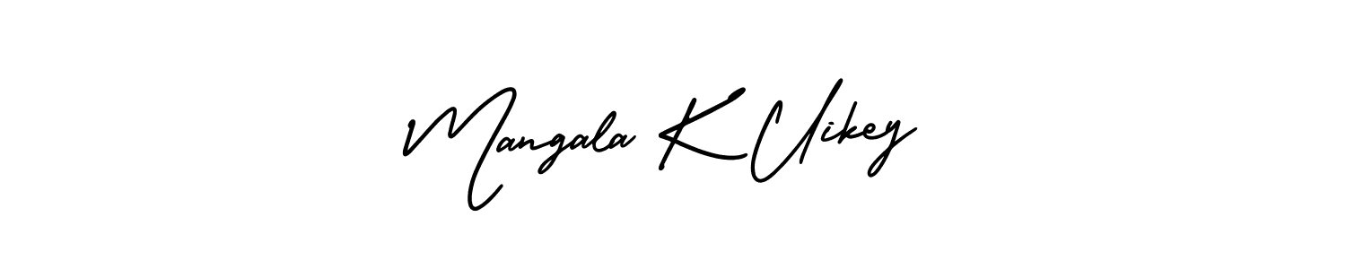 Make a beautiful signature design for name Mangala K Uikey. Use this online signature maker to create a handwritten signature for free. Mangala K Uikey signature style 3 images and pictures png