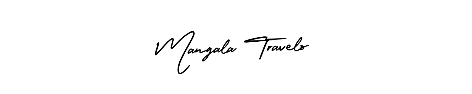 Design your own signature with our free online signature maker. With this signature software, you can create a handwritten (AmerikaSignatureDemo-Regular) signature for name Mangala Travels. Mangala Travels signature style 3 images and pictures png