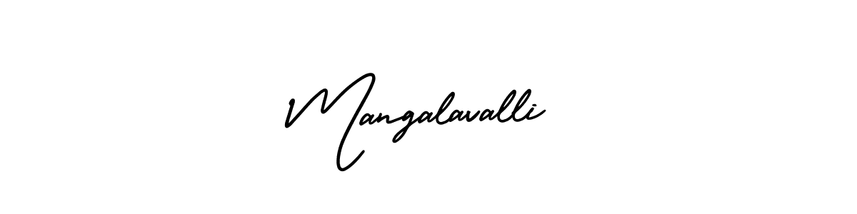 How to make Mangalavalli signature? AmerikaSignatureDemo-Regular is a professional autograph style. Create handwritten signature for Mangalavalli name. Mangalavalli signature style 3 images and pictures png