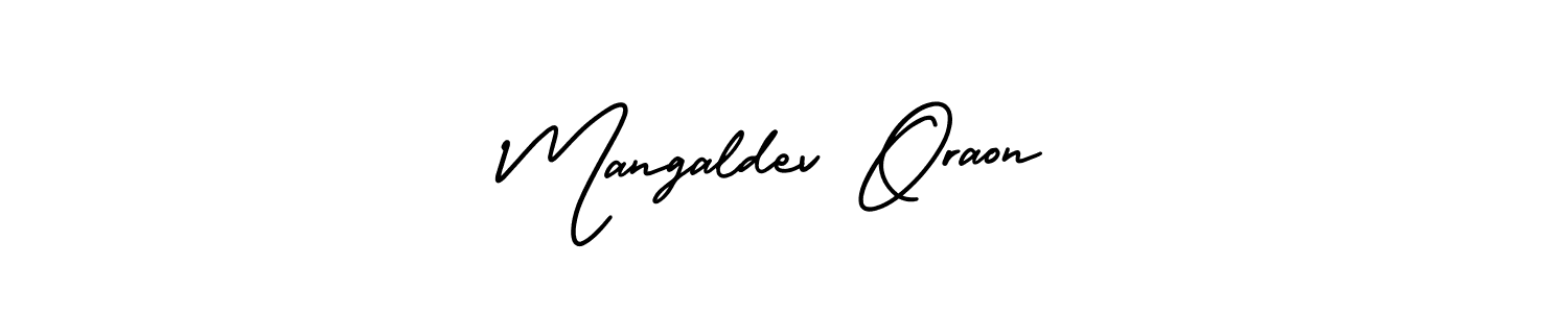Create a beautiful signature design for name Mangaldev Oraon. With this signature (AmerikaSignatureDemo-Regular) fonts, you can make a handwritten signature for free. Mangaldev Oraon signature style 3 images and pictures png