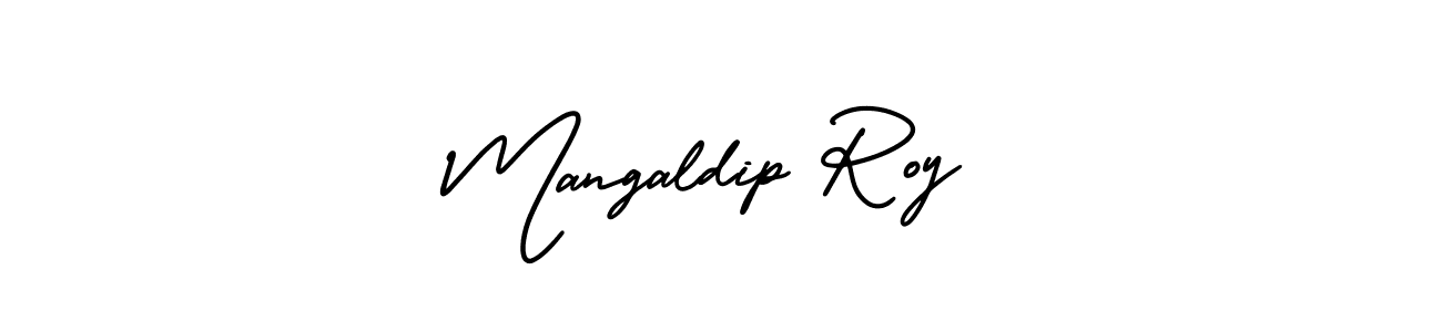 Make a short Mangaldip Roy signature style. Manage your documents anywhere anytime using AmerikaSignatureDemo-Regular. Create and add eSignatures, submit forms, share and send files easily. Mangaldip Roy signature style 3 images and pictures png