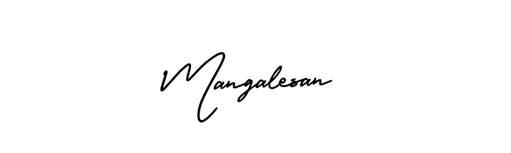 Create a beautiful signature design for name Mangalesan. With this signature (AmerikaSignatureDemo-Regular) fonts, you can make a handwritten signature for free. Mangalesan signature style 3 images and pictures png