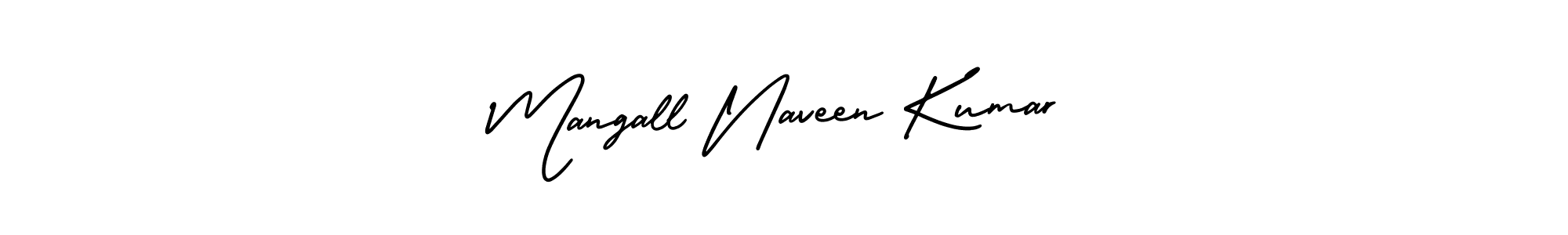 How to make Mangall Naveen Kumar signature? AmerikaSignatureDemo-Regular is a professional autograph style. Create handwritten signature for Mangall Naveen Kumar name. Mangall Naveen Kumar signature style 3 images and pictures png