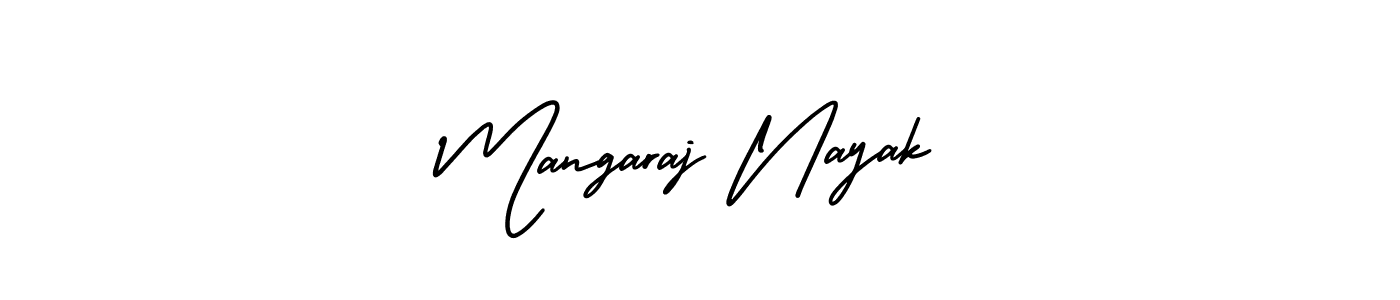You should practise on your own different ways (AmerikaSignatureDemo-Regular) to write your name (Mangaraj Nayak) in signature. don't let someone else do it for you. Mangaraj Nayak signature style 3 images and pictures png