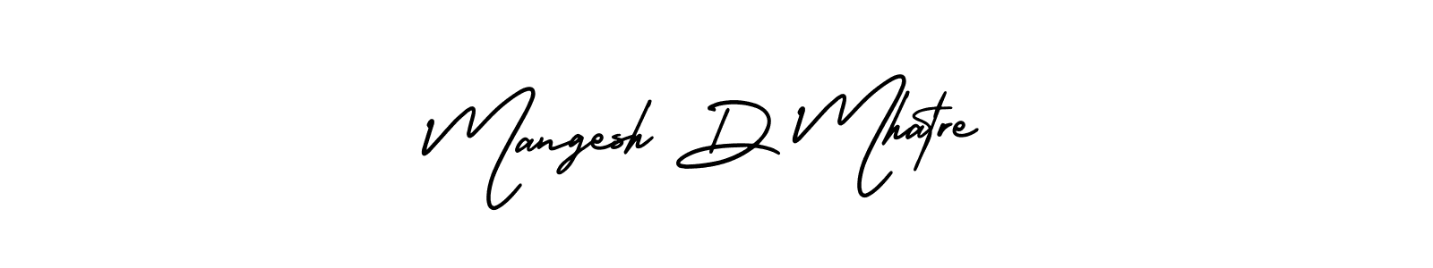 Mangesh D Mhatre stylish signature style. Best Handwritten Sign (AmerikaSignatureDemo-Regular) for my name. Handwritten Signature Collection Ideas for my name Mangesh D Mhatre. Mangesh D Mhatre signature style 3 images and pictures png