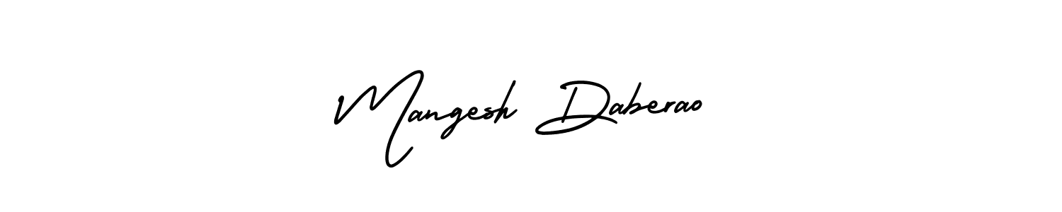 Make a beautiful signature design for name Mangesh Daberao. With this signature (AmerikaSignatureDemo-Regular) style, you can create a handwritten signature for free. Mangesh Daberao signature style 3 images and pictures png