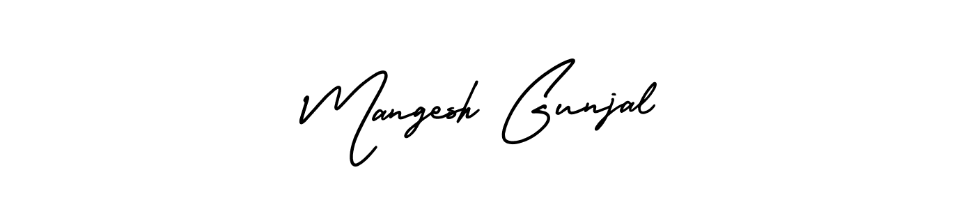 Also we have Mangesh Gunjal name is the best signature style. Create professional handwritten signature collection using AmerikaSignatureDemo-Regular autograph style. Mangesh Gunjal signature style 3 images and pictures png