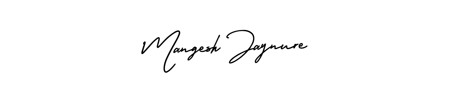 Make a beautiful signature design for name Mangesh Jaynure. With this signature (AmerikaSignatureDemo-Regular) style, you can create a handwritten signature for free. Mangesh Jaynure signature style 3 images and pictures png