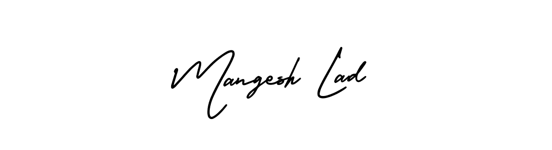 How to Draw Mangesh Lad signature style? AmerikaSignatureDemo-Regular is a latest design signature styles for name Mangesh Lad. Mangesh Lad signature style 3 images and pictures png