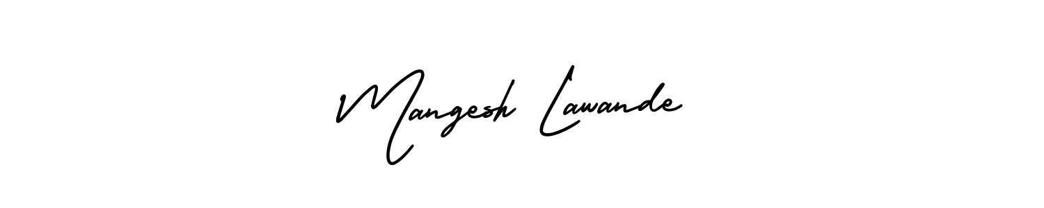 AmerikaSignatureDemo-Regular is a professional signature style that is perfect for those who want to add a touch of class to their signature. It is also a great choice for those who want to make their signature more unique. Get Mangesh Lawande name to fancy signature for free. Mangesh Lawande signature style 3 images and pictures png