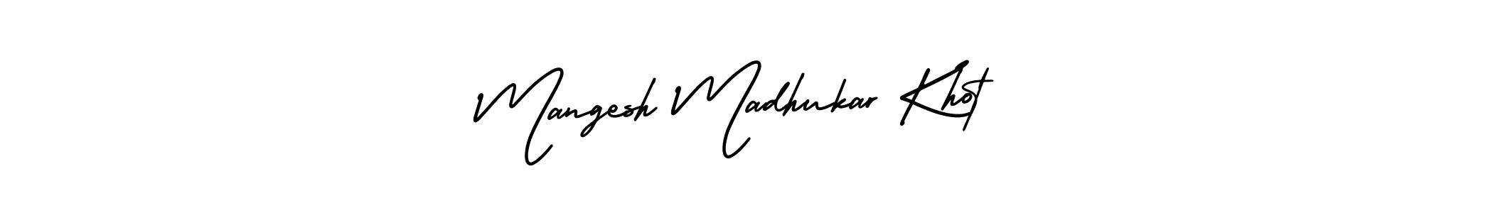 Use a signature maker to create a handwritten signature online. With this signature software, you can design (AmerikaSignatureDemo-Regular) your own signature for name Mangesh Madhukar Khot. Mangesh Madhukar Khot signature style 3 images and pictures png