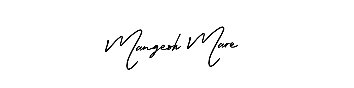 It looks lik you need a new signature style for name Mangesh Mare. Design unique handwritten (AmerikaSignatureDemo-Regular) signature with our free signature maker in just a few clicks. Mangesh Mare signature style 3 images and pictures png