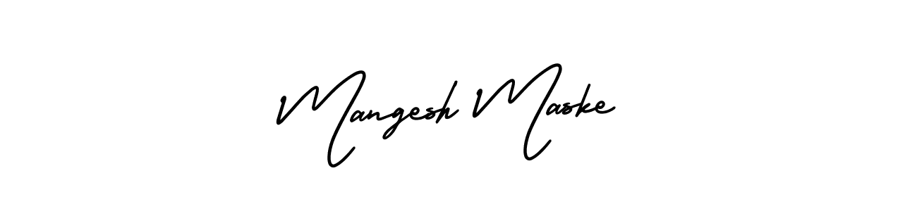 Use a signature maker to create a handwritten signature online. With this signature software, you can design (AmerikaSignatureDemo-Regular) your own signature for name Mangesh Maske. Mangesh Maske signature style 3 images and pictures png