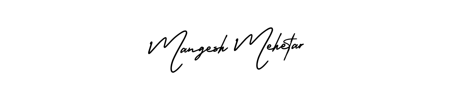 Check out images of Autograph of Mangesh Mehetar name. Actor Mangesh Mehetar Signature Style. AmerikaSignatureDemo-Regular is a professional sign style online. Mangesh Mehetar signature style 3 images and pictures png