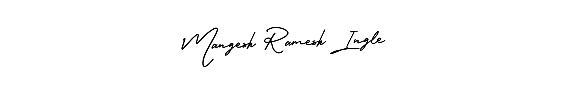 Design your own signature with our free online signature maker. With this signature software, you can create a handwritten (AmerikaSignatureDemo-Regular) signature for name Mangesh Ramesh Ingle. Mangesh Ramesh Ingle signature style 3 images and pictures png