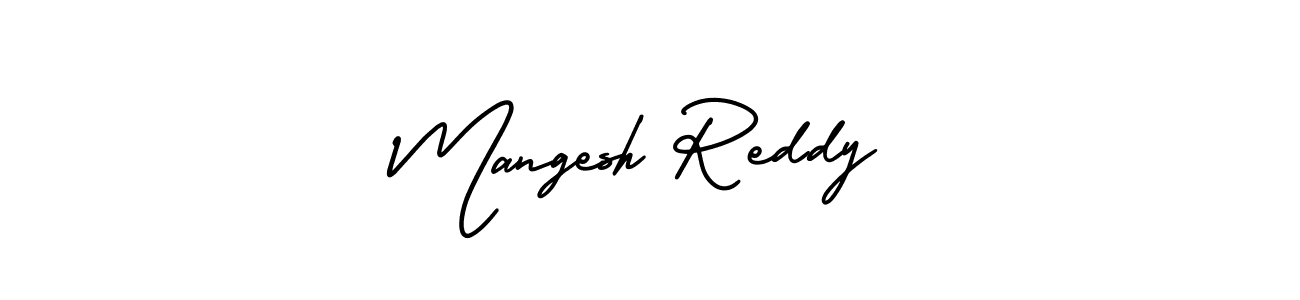 How to make Mangesh Reddy signature? AmerikaSignatureDemo-Regular is a professional autograph style. Create handwritten signature for Mangesh Reddy name. Mangesh Reddy signature style 3 images and pictures png